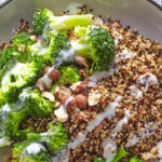 Recette faible en glucide : Brocoli au fromage de chèvre et quinoa