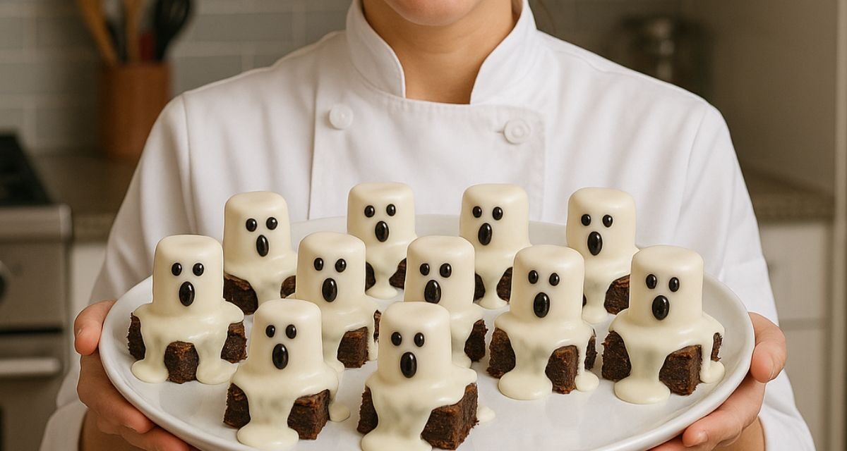 Halloween : voici la recette la plus mignonne (et fondante) de brownies fantômes que vous verrez cette année